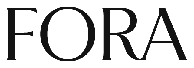 FORA Logo Wordmark Black Sand