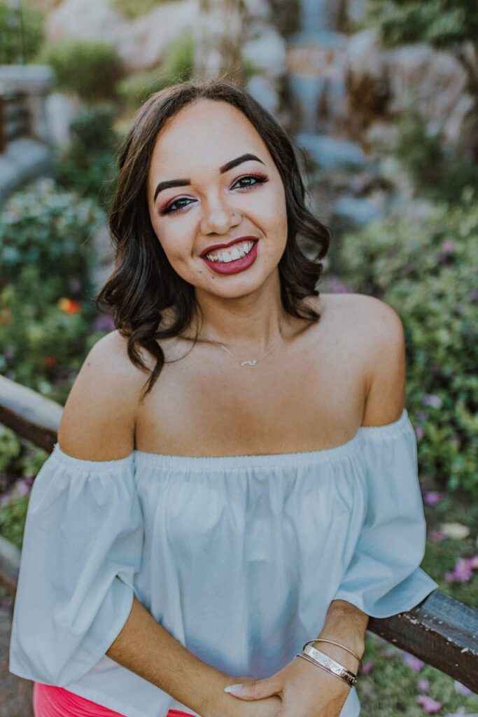 woman smiling at camera in walt disney world