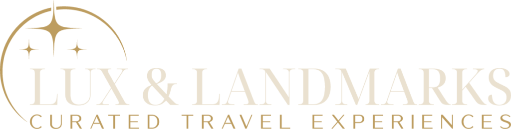 Lux & Landmarks cream logo