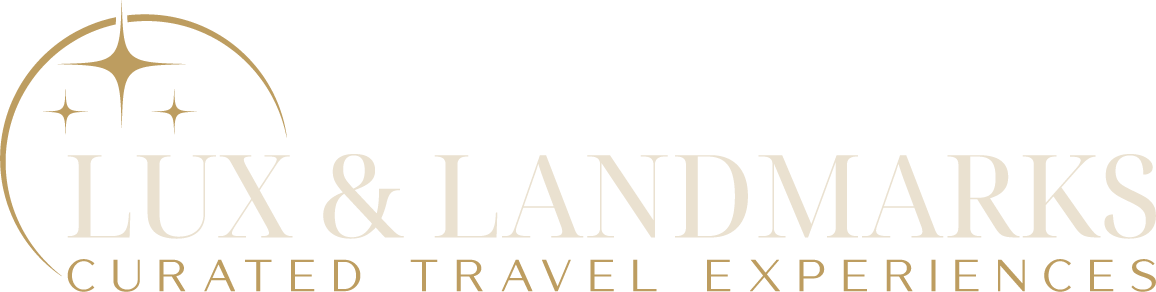Lux & Landmarks cream logo