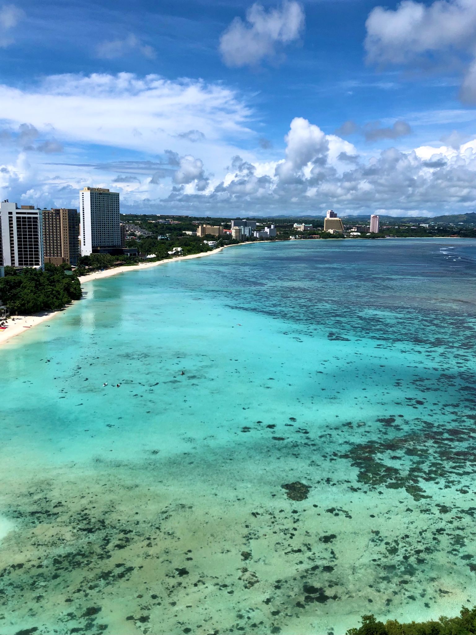 view from hotel in guam tumon bay